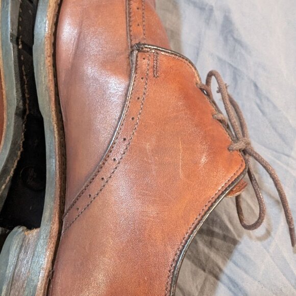 Allen Edmonds Brown Leather Oxford Derby Shoes Men Size 10.5 main image 9